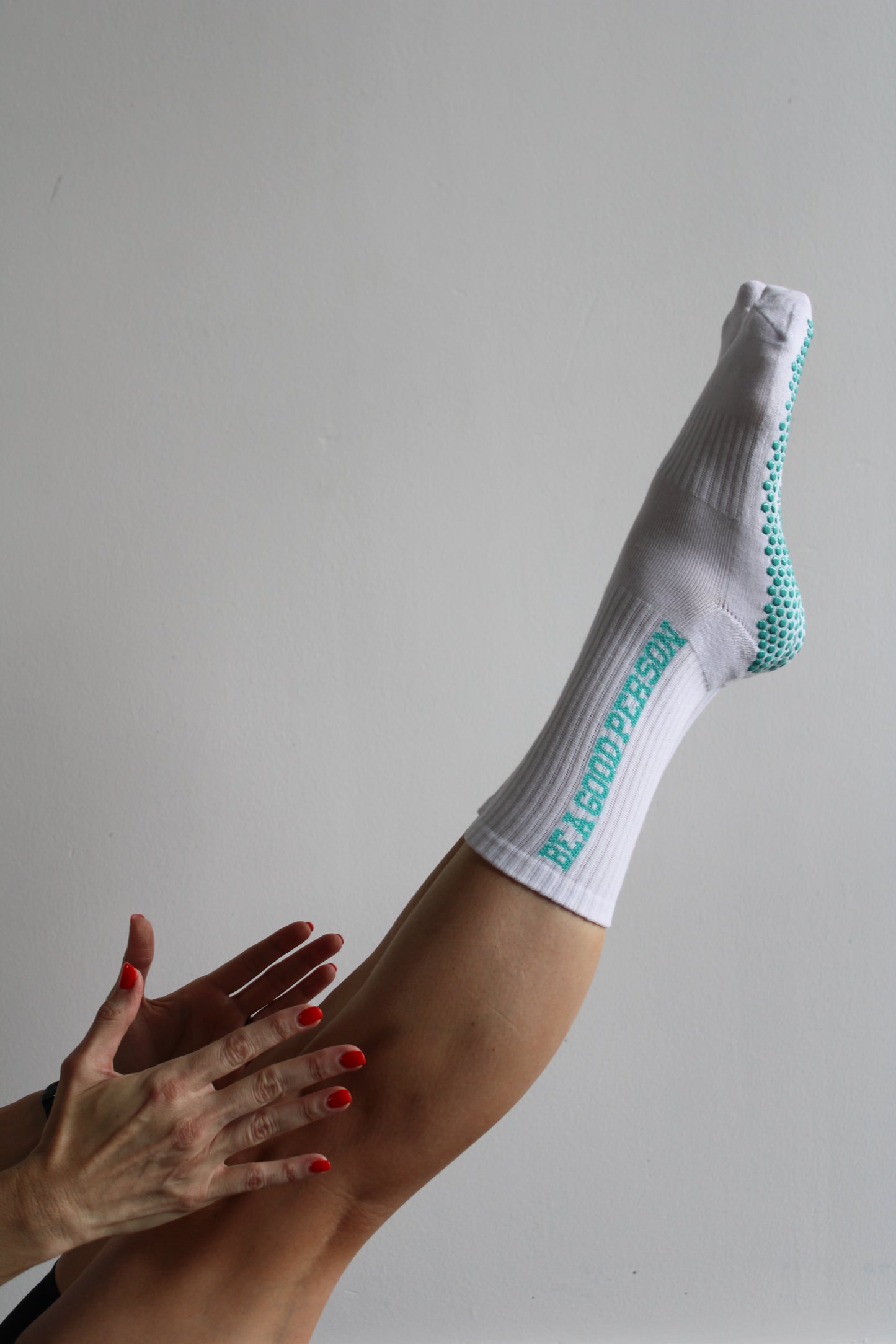BE A Good Person Grip Socks